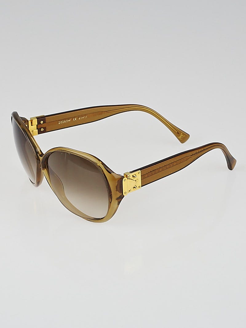 louis vuitton gold frame sunglasses