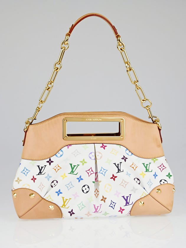 Louis Vuitton White Monogram Multicolor Judy MM Bag