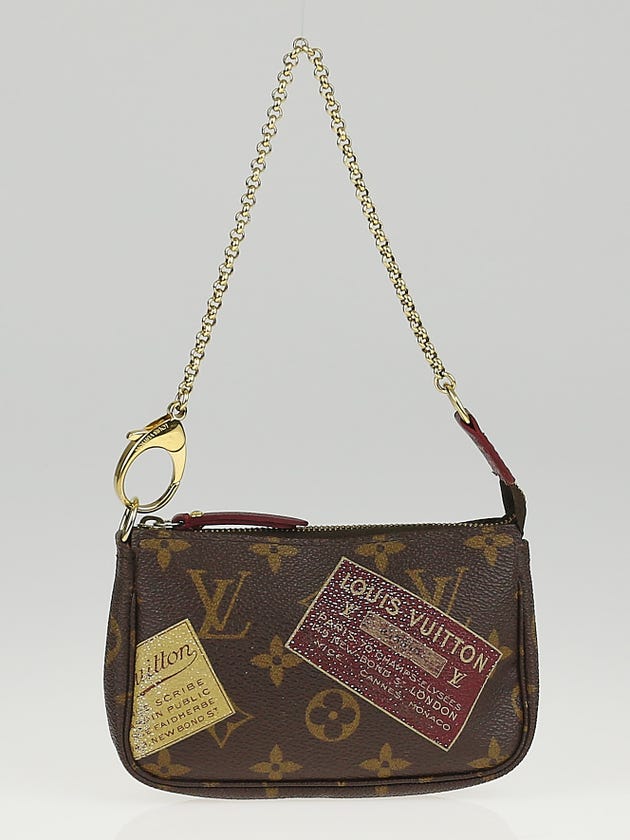 Louis Vuitton Limited Edition Monogram Canvas Patch Mini Accessories Pochette Bag
