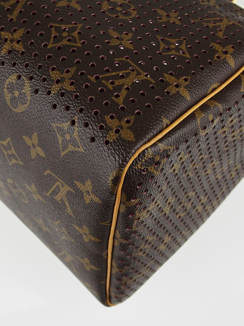 Louis Vuitton Limited Edition Fuchsia Monogram Perforated Speedy 