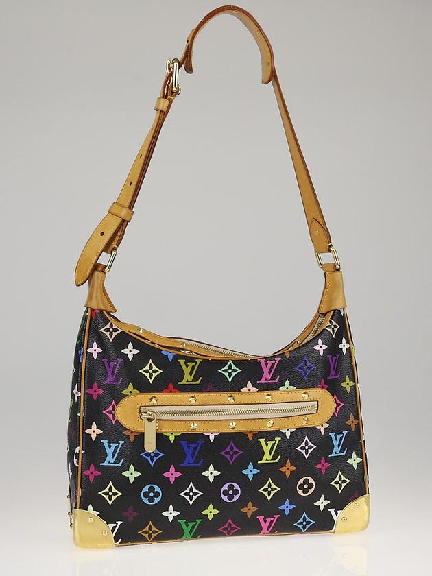 Louis Vuitton Black Monogram Multicolore Boulogne Bag