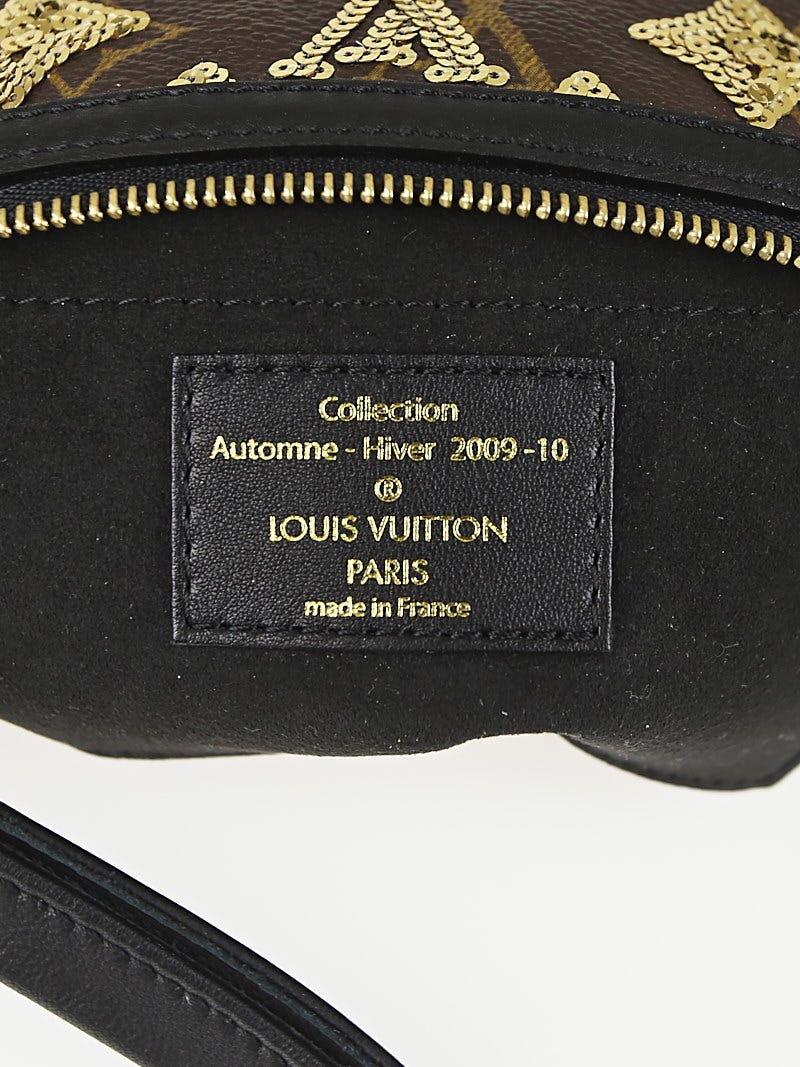LOUIS VUITTON Monogram Sequins Eclipse Pochette Noir 105768