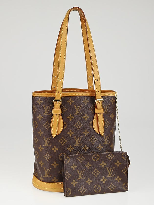 Louis Vuitton Monogram Canvas Petite Bucket Bag w/ Accessories Pouch
