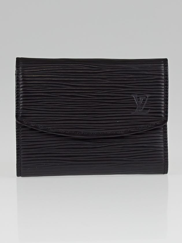 Louis Vuitton Black Epi Leather Porte Monnaie Simple Coin Purse