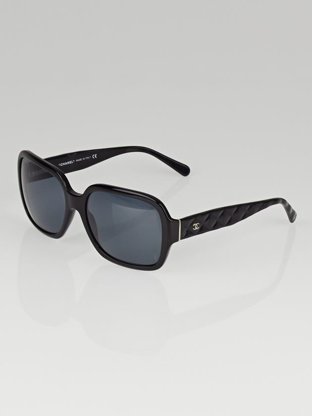 Chanel Black Quilted Frame Oversized Sunglasses-5124