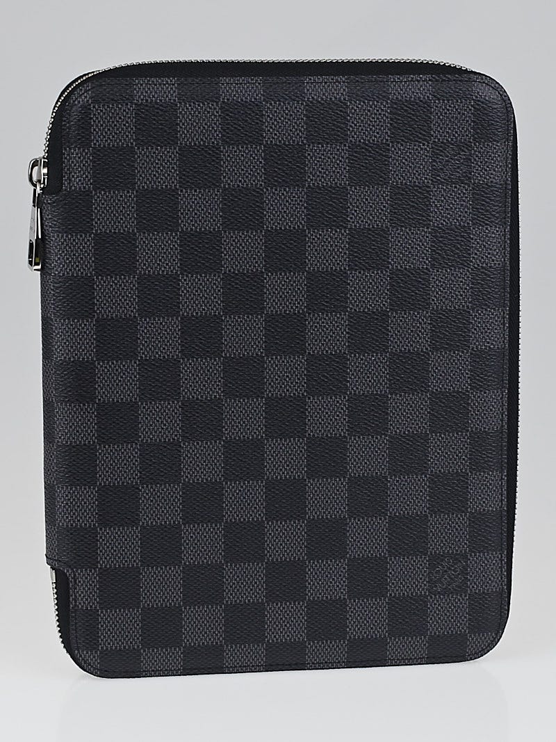 Louis Vuitton Laptop Sleeve Damier Graphite 13 Black/Grey in Toile Canvas  with Silver-tone - US