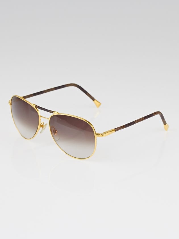 Louis Vuitton Damier Canvas Conspiration Pilote Sunglasses-Z0202U