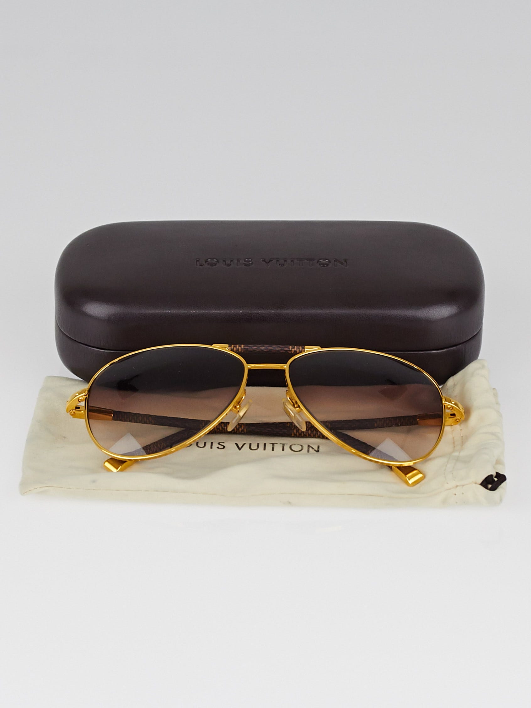 Louis Vuitton Men's Conspiration Pilote Damier Sunglasses Z0202U – Luxuria  & Co.
