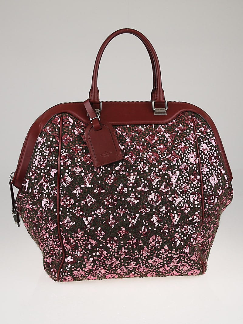 Authentic Burgundy Limited Edition Louis Vuitton Clutch Handbag