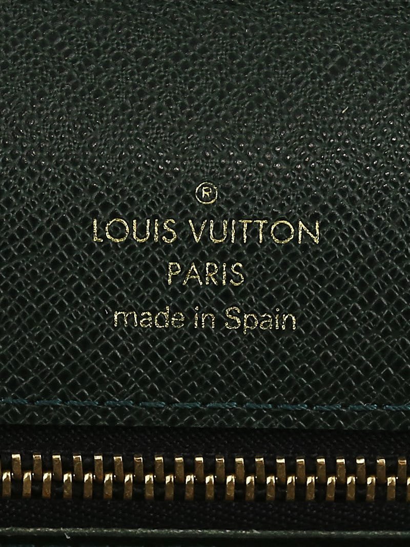 LOUIS VUITTON Selenga Clutch Hand Bag Taiga Leather Brown Spain M30788  05JH280