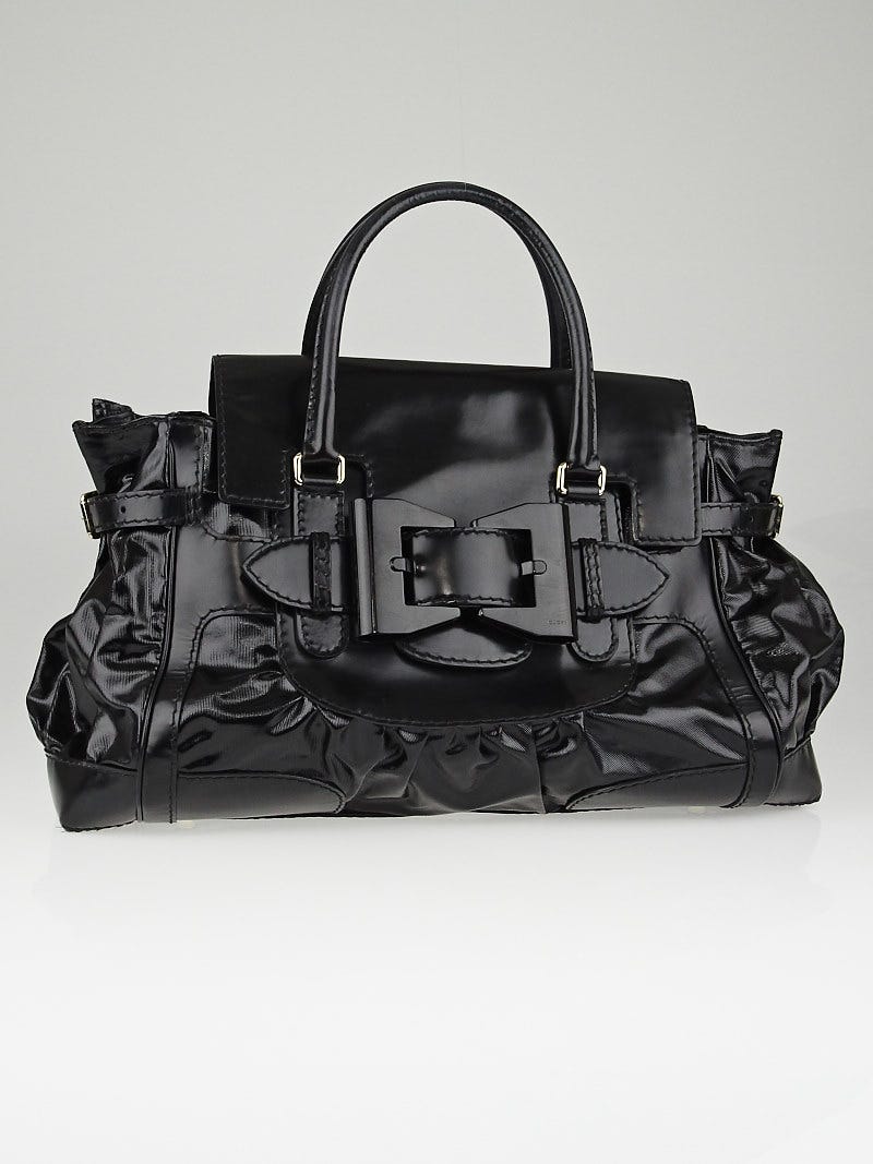 Gucci Black Dialux Queen Large Tote Bag
