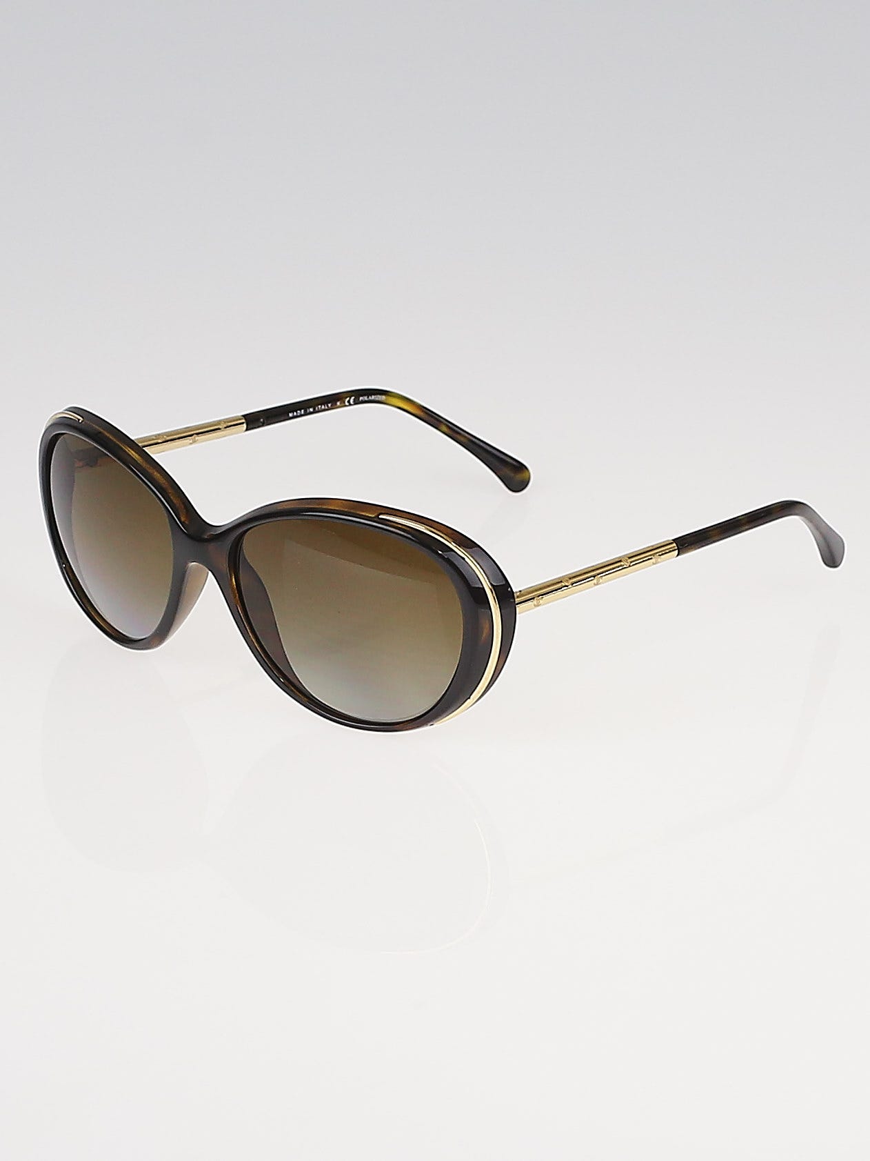 Chanel Round Frame Sunglasses in Brown