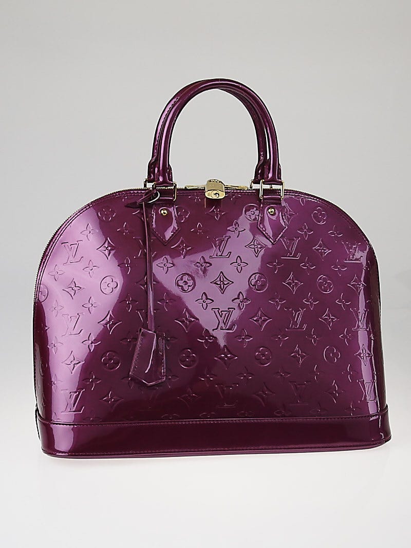 Louis Vuitton Monogram Vernis Alma GM Purple