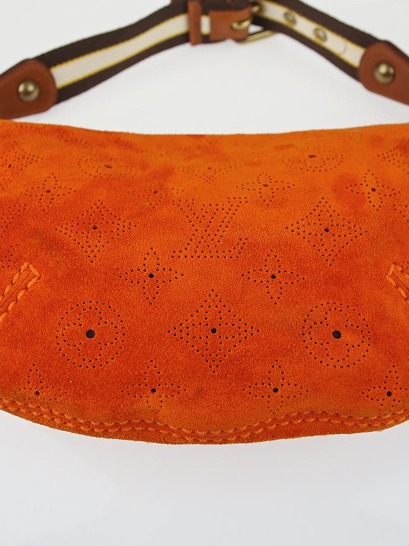 Onatah handbag Louis Vuitton Orange in Suede - 21480878