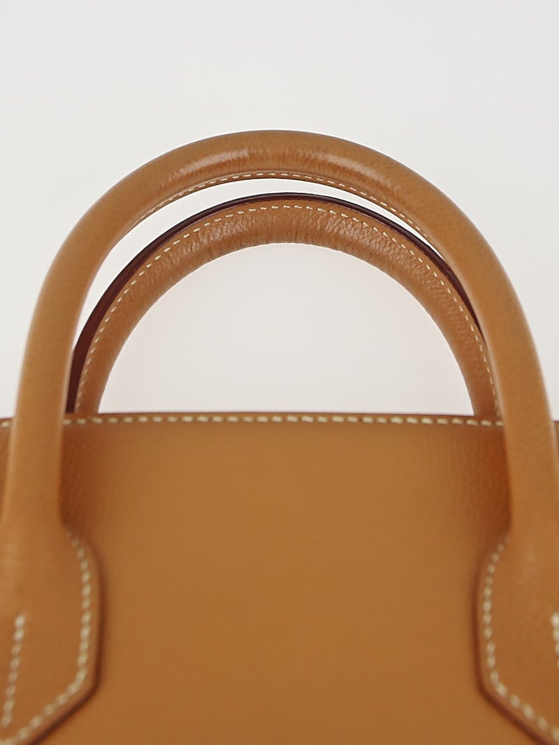 Hermes 32cm Noisette Box Leather Gold Plated HAC Birkin Bag - Yoogi's Closet