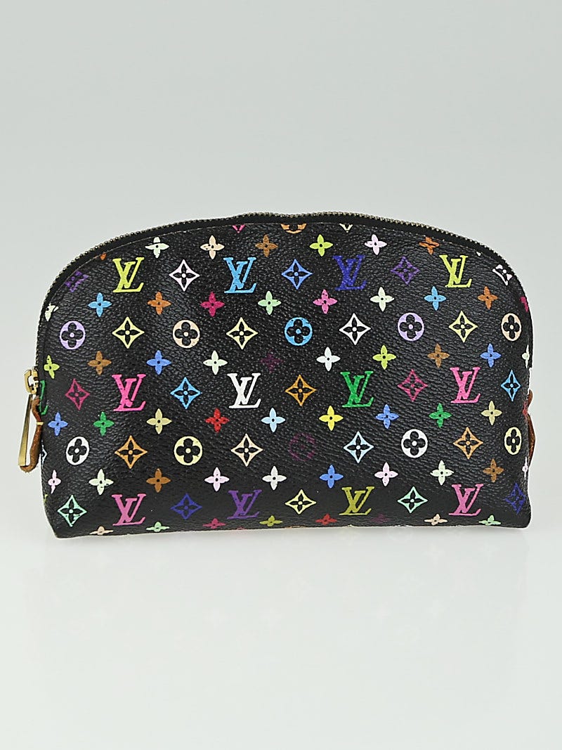 Louis Vuitton Black Monogram Multicolor Grenade Cosmetic Case - Yoogi's  Closet