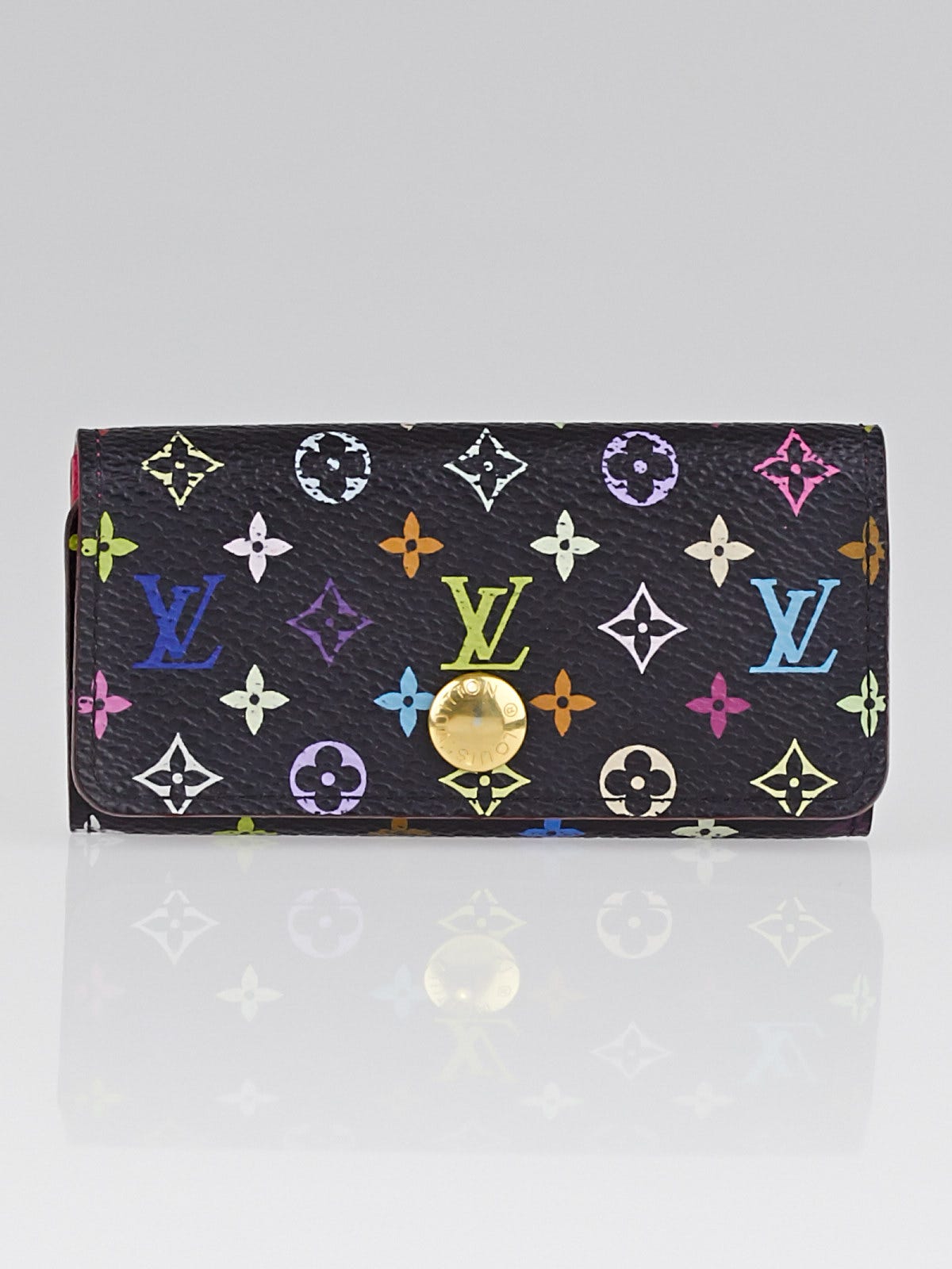 Louis Vuitton Black Monogram Multicolore Multicles 4 Key Holder - Yoogi's  Closet