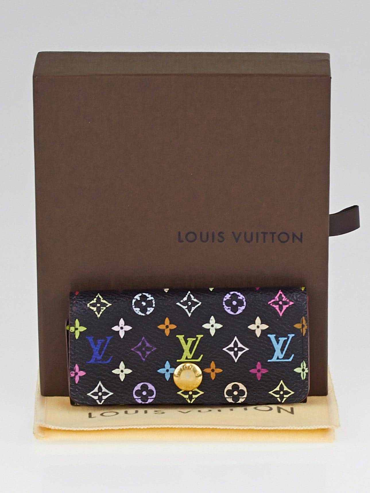 Louis Vuitton Black Monogram Multicolore Multicles 4 Key Holder - Yoogi's  Closet