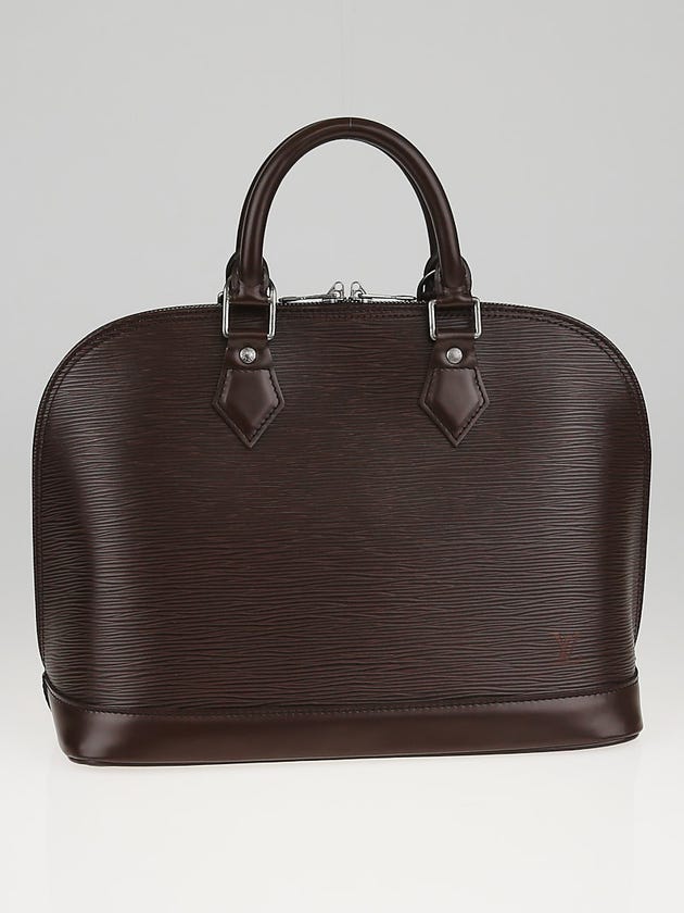 Louis Vuitton Moka Brown Epi Leather Alma PM Bag