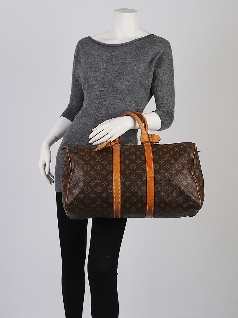 Louis Vuitton, Bags, Authentic Louis Vuitton Travel Bag Keepall 45  Monogram Used Lv Handbag Vintage