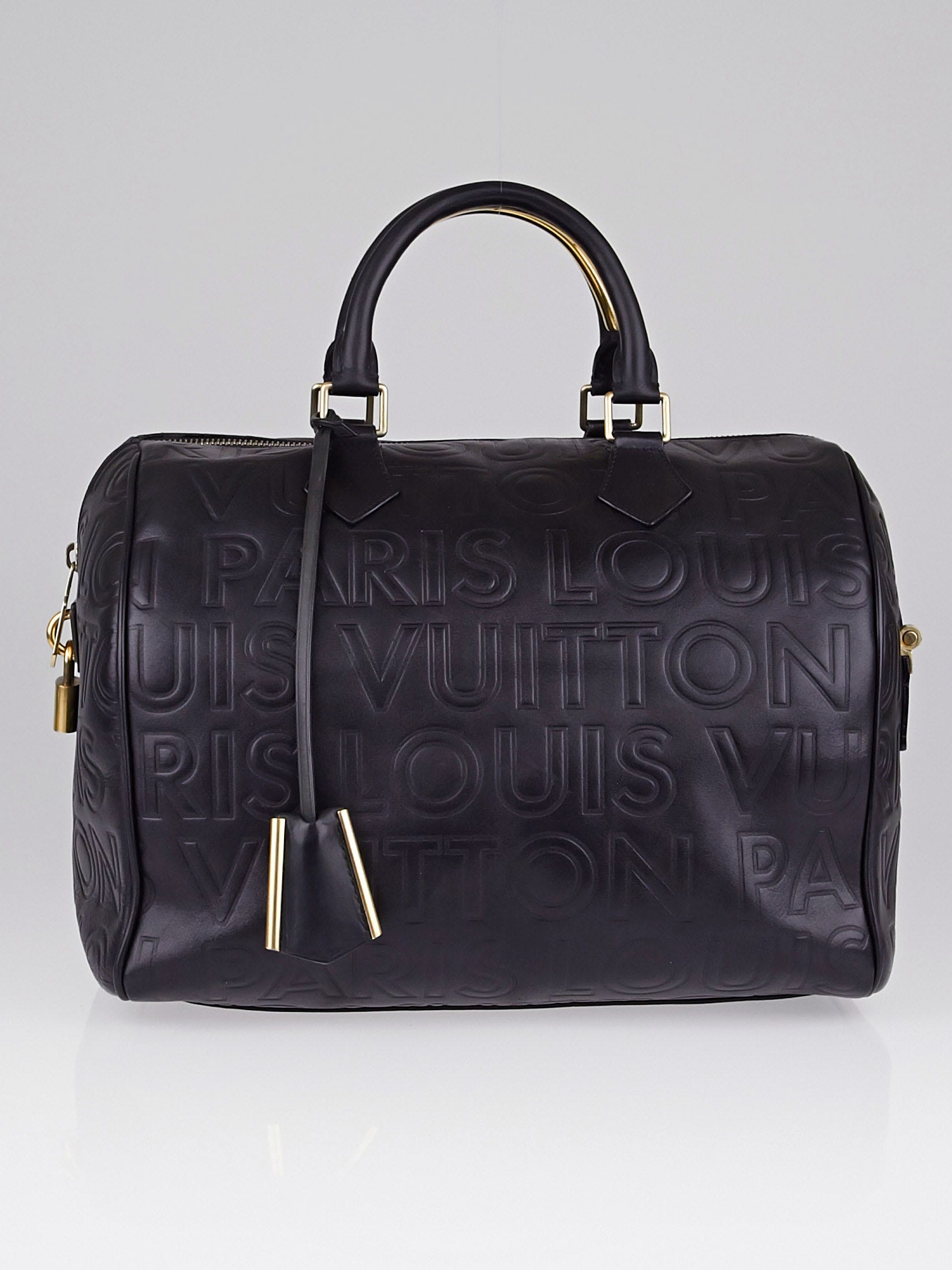 Louis Vuitton Speedy cube Black Leather ref.188312 - Joli Closet