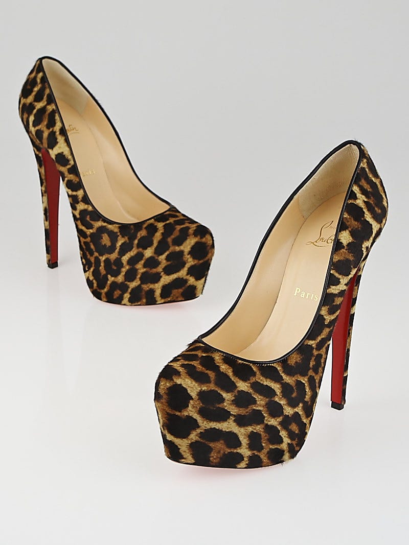 Louboutin leopard on sale