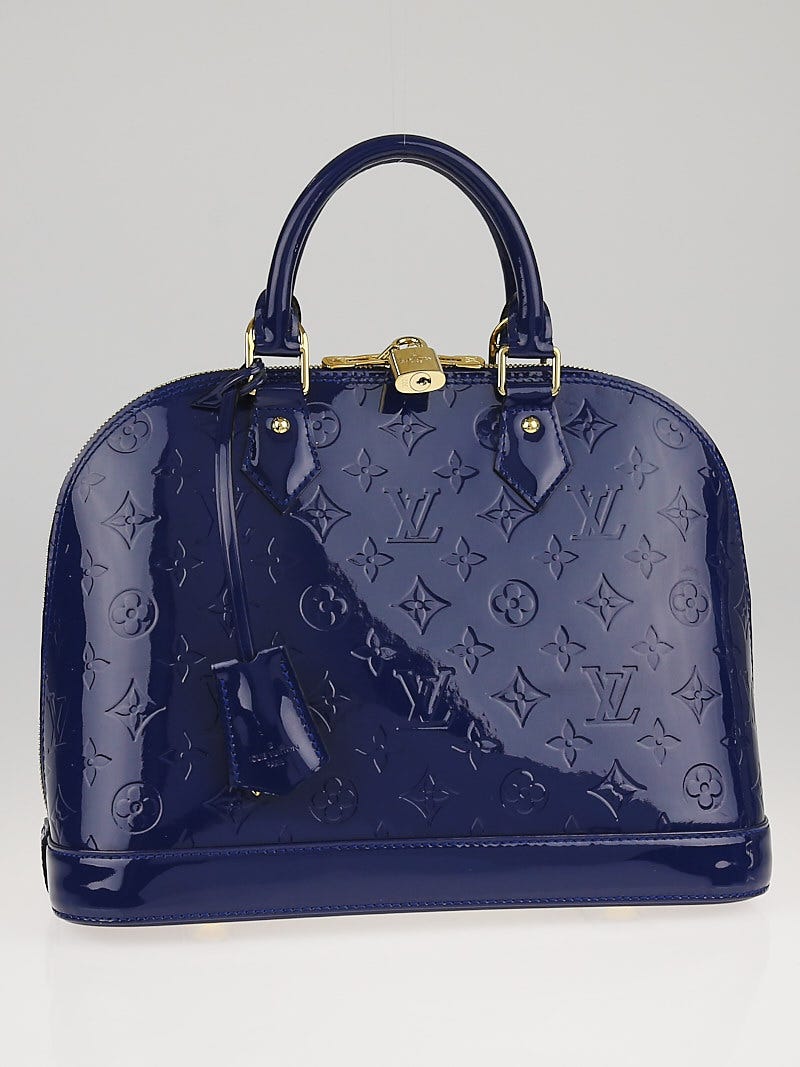 Prada Embossed Vernis Chic Clutch - Blue Clutches, Handbags