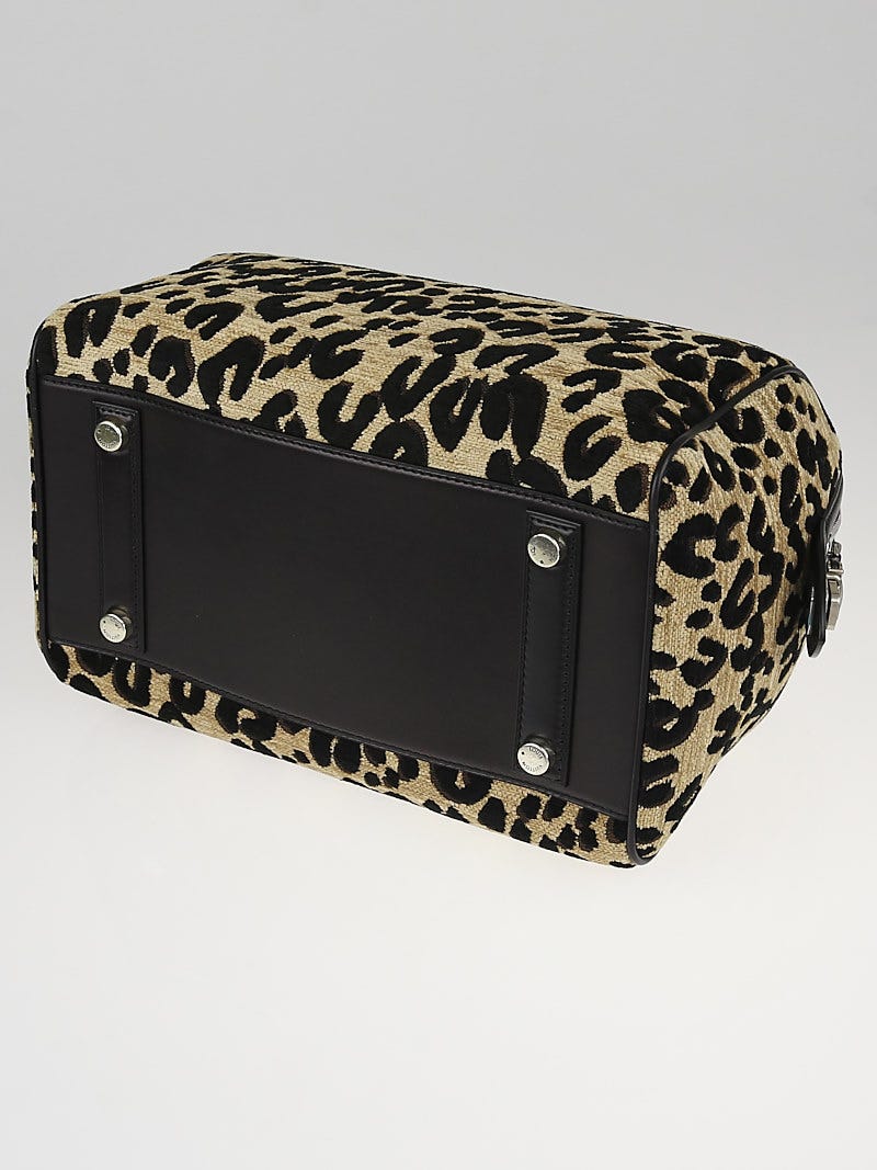 LOUIS VUITTON Jacquard Velvet Leopard Print Stephen Sprouse Speedy 60178