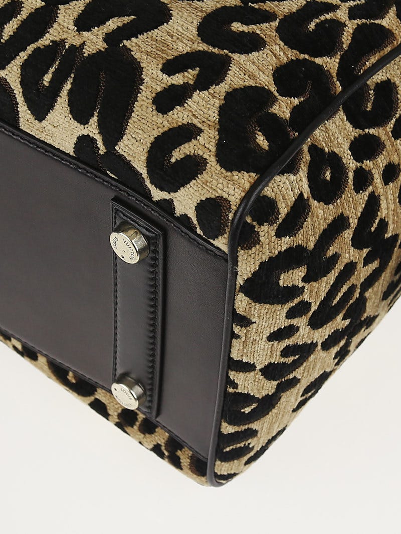 Louis Vuitton Jacquard Velvet Leopard Print Stephen Sprouse Speedy