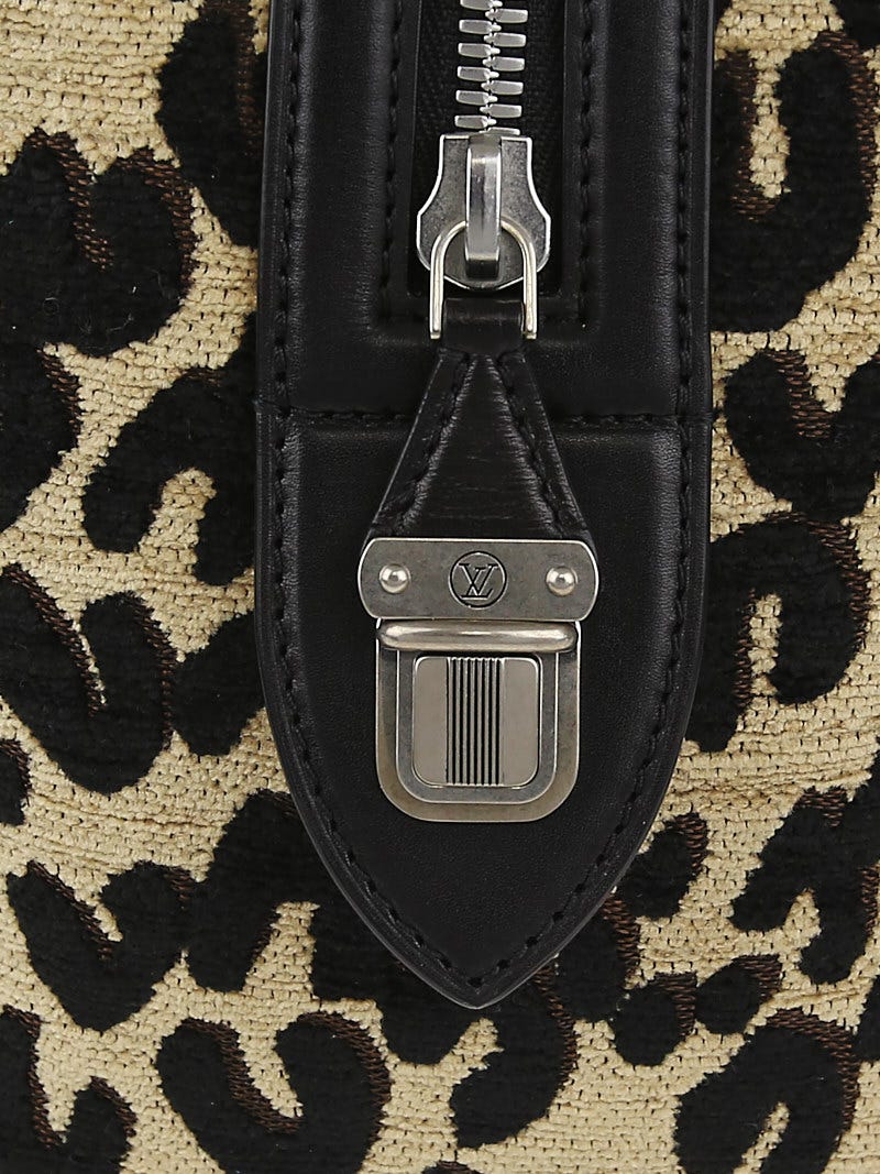 Louis Vuitton Jacquard Velvet Leopard Print Stephen Sprouse Speedy