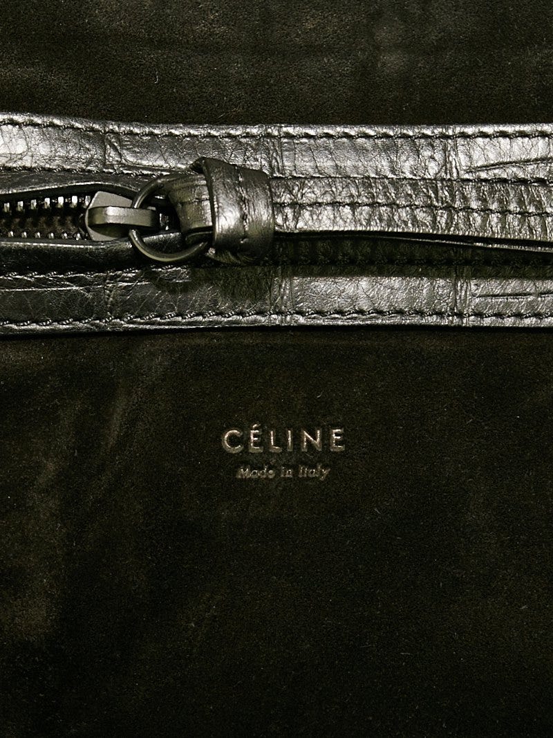 Celine Celine cava Phantom embossed crocodile embossed tote bag