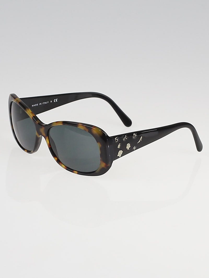Chanel Tortoise Shell Frame and Charms Sunglasses - 5123 | Yoogi's