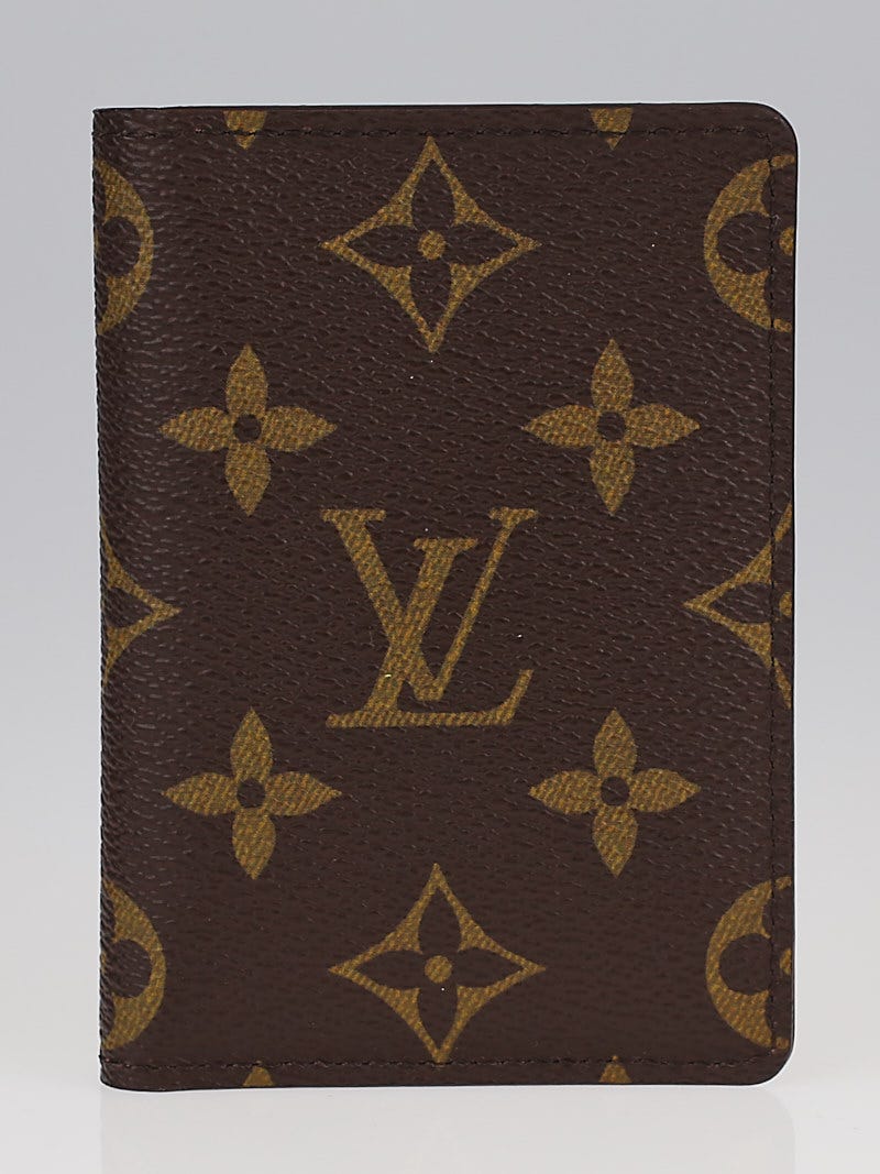 Louis Vuitton Pocket Organizer Monogram Red in Coated Canvas with