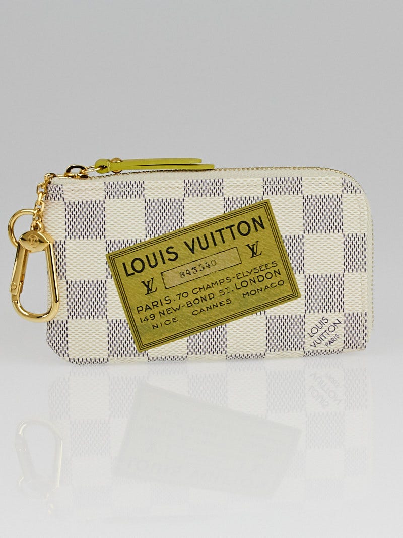 Louis Vuitton Limited Edition Damier Azur Canvas Complice Pochette Cles Key  and Change Holder - Yoogi's Closet
