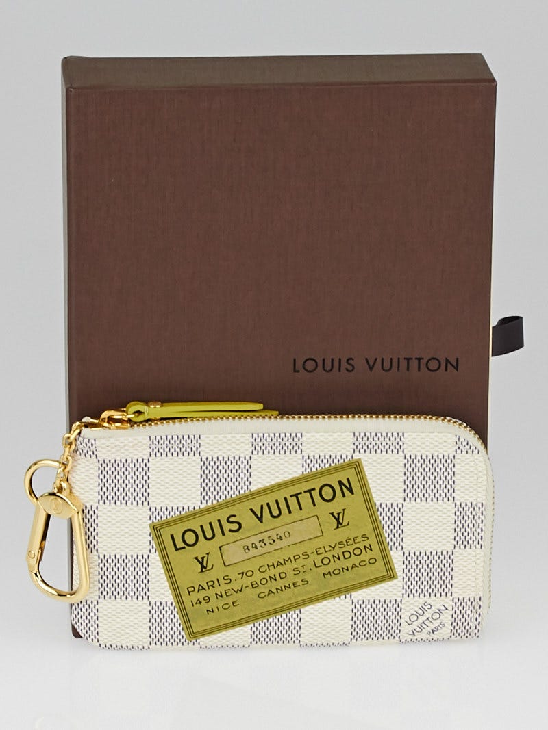 Louis Vuitton Damier Azur Pochette Cles Key and Change Holder - Yoogi's  Closet
