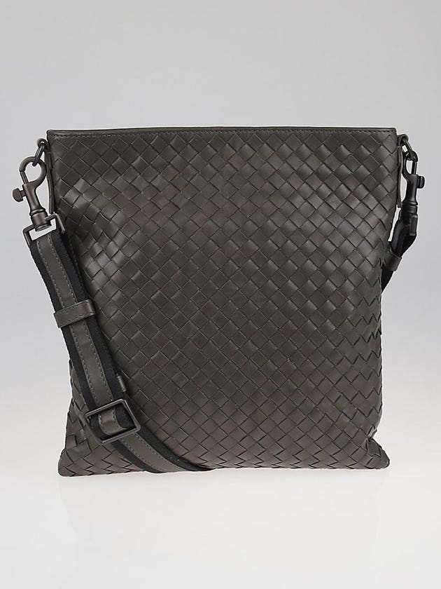 Bottega Veneta Ardoise Intrecciato Woven VN Leather Crossbody Bag