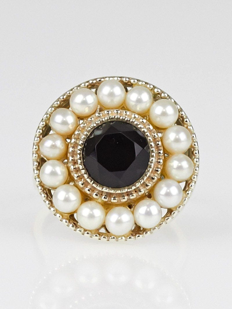 Tiffany black store onyx ring