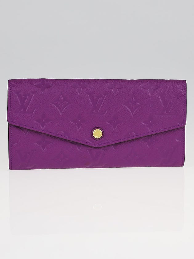 Louis Vuitton Amytheste Monogram Empreinte Leather Curieuse Wallet