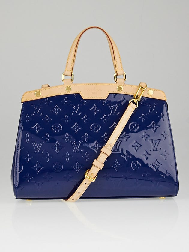 Louis Vuitton Grand Bleu Monogram Vernis Brea MM Bag