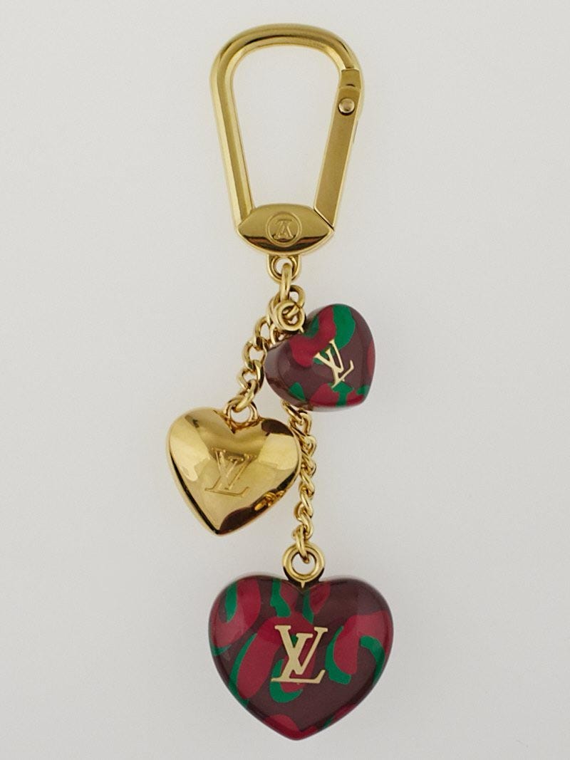 Louis Vuitton Rouge Fauviste Leopard Stephen Sprouse Heart Couer Key Holder  and Bag Charm - Yoogi's Closet