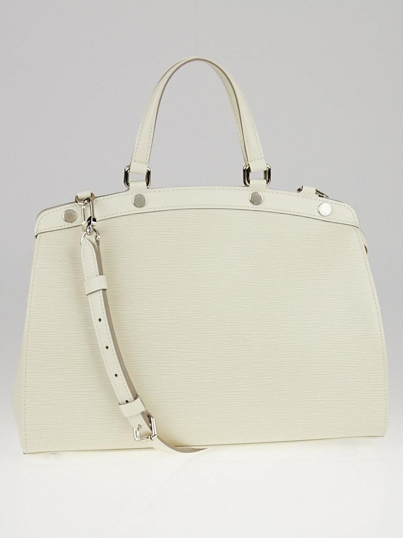 Louis Vuitton White Epi Leather Brea MM Bag - Yoogi's Closet