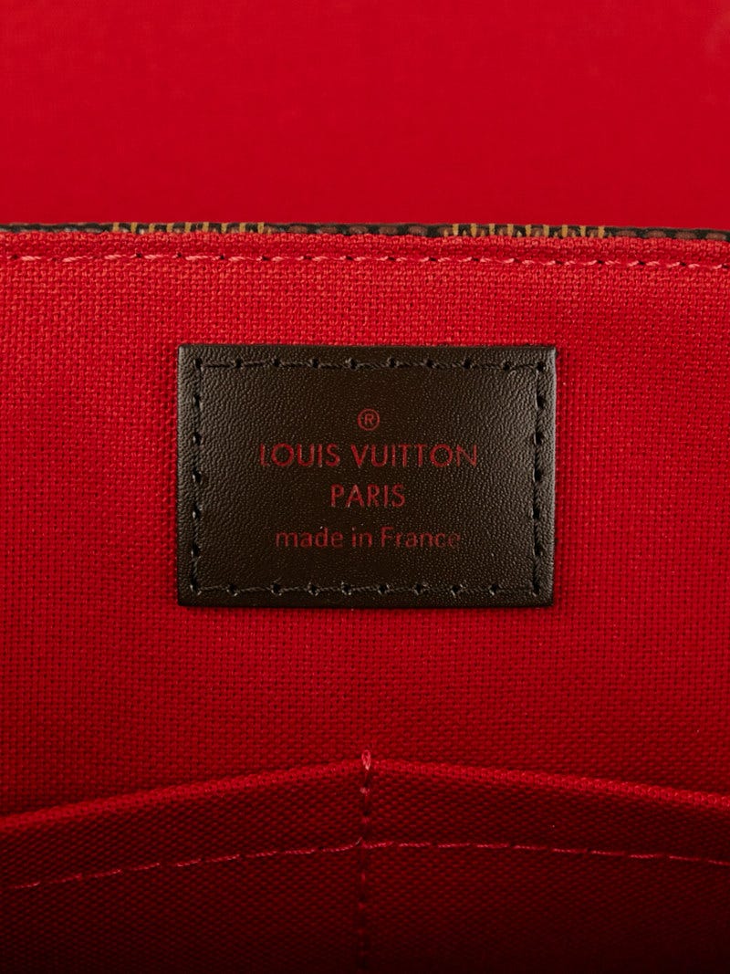 Louis Vuitton Damier Ebene Besace Rosebery Crossbody flap Bag 8LV712W 