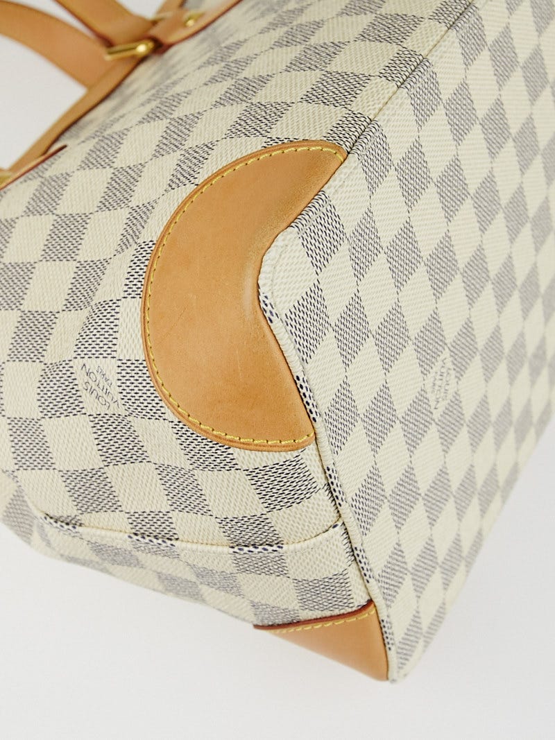Louis Vuitton 2011 Pre-owned Damier Azur Zipped Cosmetic Pouch - White