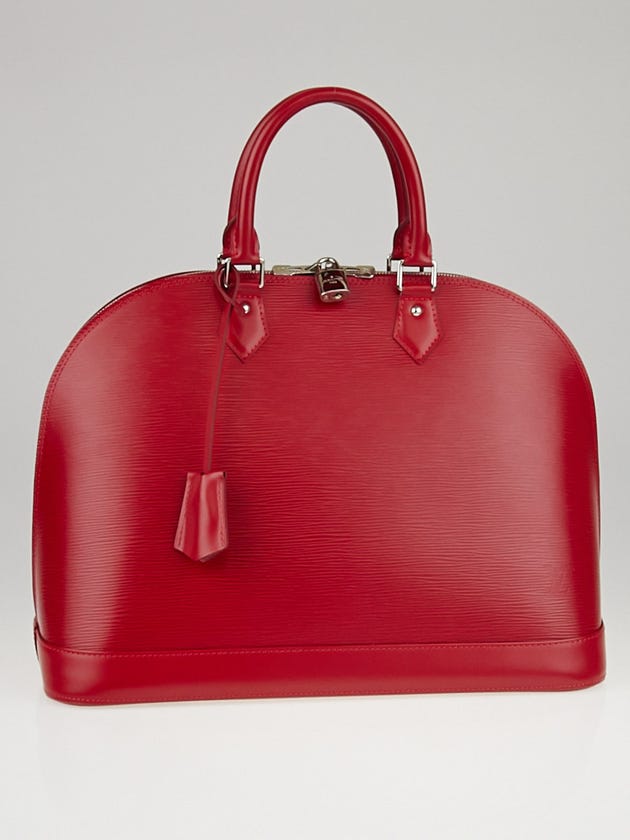 Louis Vuitton Carmine Epi Leather Alma GM Bag