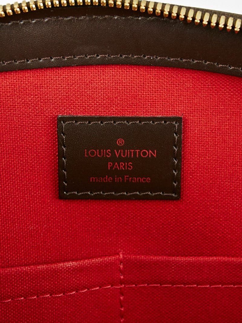 Authentic LOUIS VUITTON Damier Ebène Canvas Verona MM Large Bag