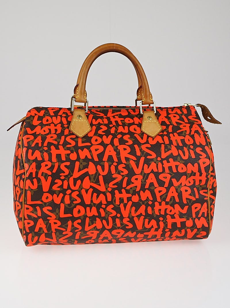 Louis Vuitton Limited Edition Orange Graffiti Stephen Sprouse