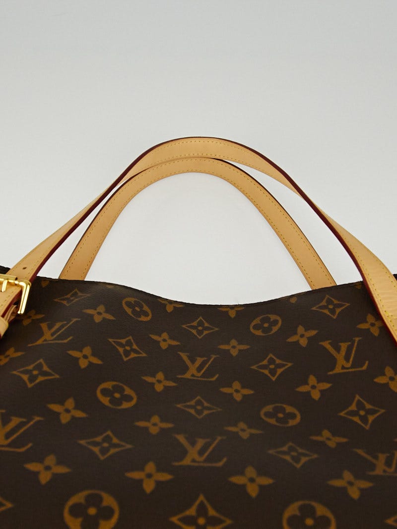 Louis+Vuitton+Voltaire+Shoulder+Bag+One+Size+Black+Leather for sale online