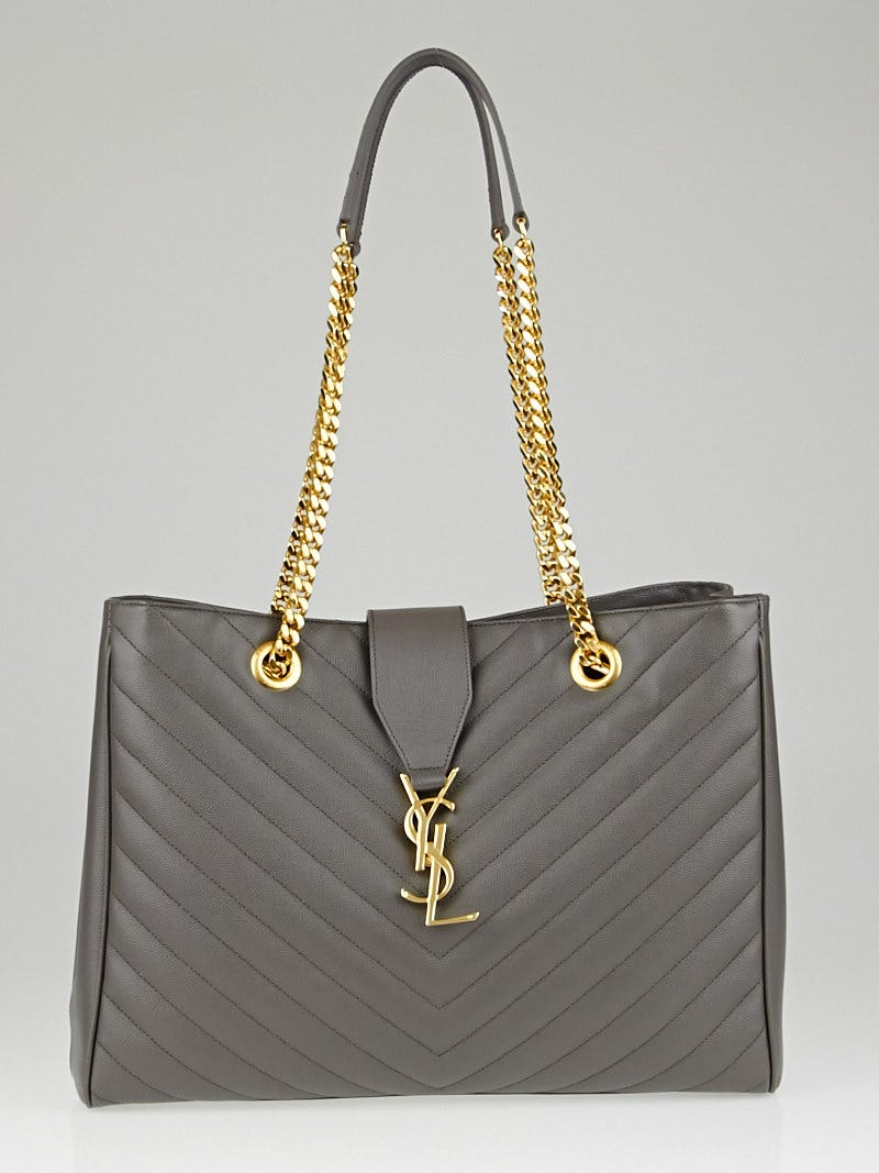 Ysl monogram shopper tote sale