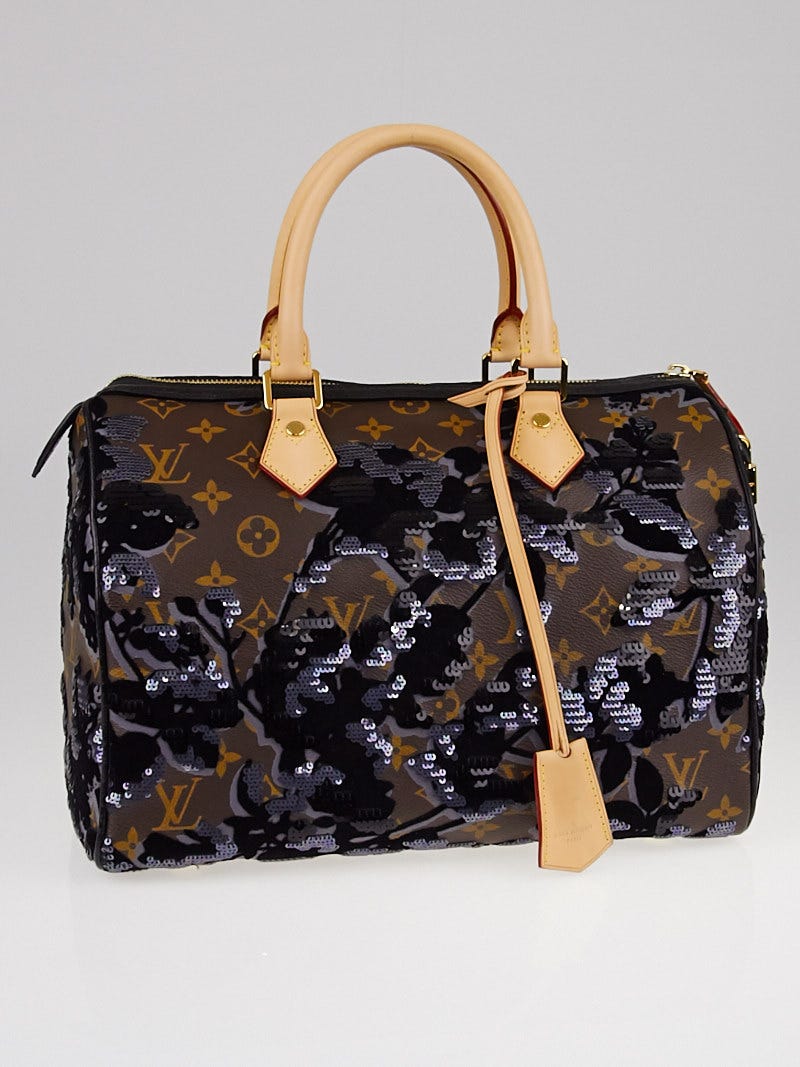 Louis Vuitton, Bags, Limited Edition Monogram Fleur De Jais Speedy 3