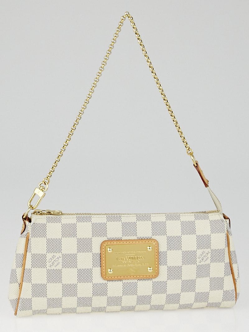 Louis Vuitton Eva Shoulder Bag In Damier Azur Canvas